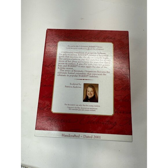 2 Hallmark Barbie Ornaments 2001 Christmas Celebration And 1993 Holiday - Picture 3 of 15